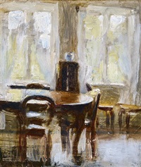 Interior. The dining room. Frederiksberg Allé., 1888 Interior. The dining room. Frederiksberg Allé., 1888