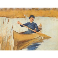 Paddling amongst the bulrushes