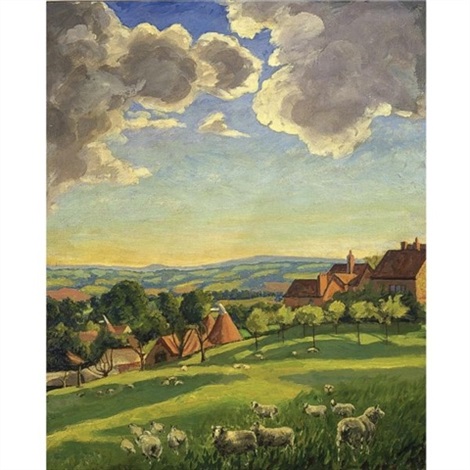 Chartwell Landscape With Sheep By Winston Churchill On Artnet