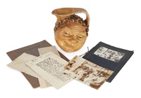 Double-sided Face character jug, 1903