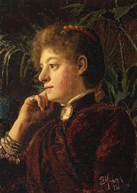 Portrait of an young woman, 1918