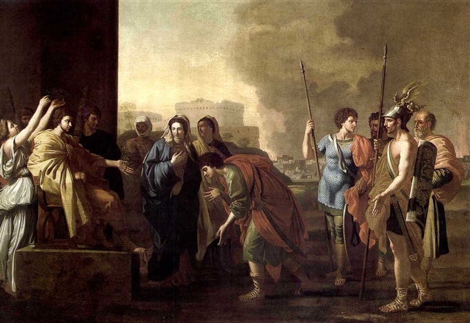 La continence de Scipion by Nicolas Poussin on
