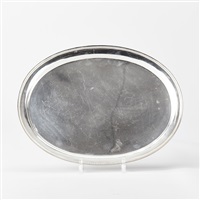 Oval form med dekor av vågband, 1939