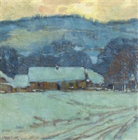 Vorabend im Winter