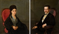 Retrato de Dama y Retrato de caballero, 1872