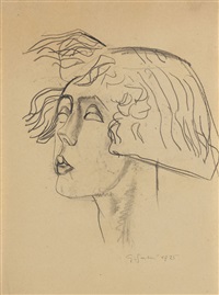 Bildnis einer Bildhauer-Kollegin, 1925 Bildnis einer Bildhauer-Kollegin, 1925