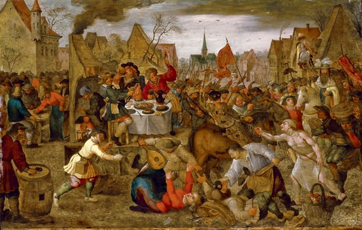 La bataille entre Carnaval etCarêmeby Pieter Brueghel III la bataille entre carnaval etcarêmeby pieter brueghel iii