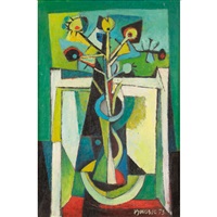Flowers, Vase, Table, 1973