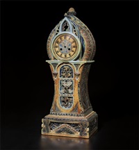 Exceptional and monumental mantel clock case, 1878 Exceptional and monumental mantel clock case, 1878