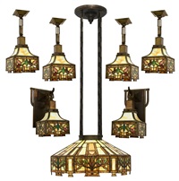 R. Williamson & Co. Floral Chandelier..., 1900–1925 R. Williamson & Co. Floral Chandelier..., 1900–1925