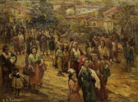 Paseo en el pueblo