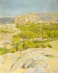 View of the Acropolis, 1918