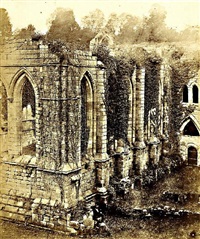 Fountains Abbey The Church and Chapter House, 1855
