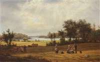 Scenery with a family working in the field, 1877 Scenery with a family working in the field, 1877