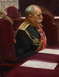 PORTRAIT OF ADMIRAL OSKAR VON KRAEMER, 1902 PORTRAIT OF ADMIRAL OSKAR VON KRAEMER, 1902