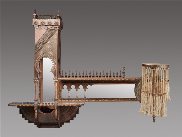 Hanging Wall Shelf In Oriental Style 1895 By Carlo Bugatti On Artnet Hanging Wall Shelf In Oriental Style 1895 By Carlo Bugatti