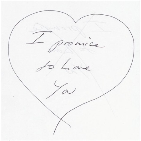 i promise to love you by tracey emin on artnet