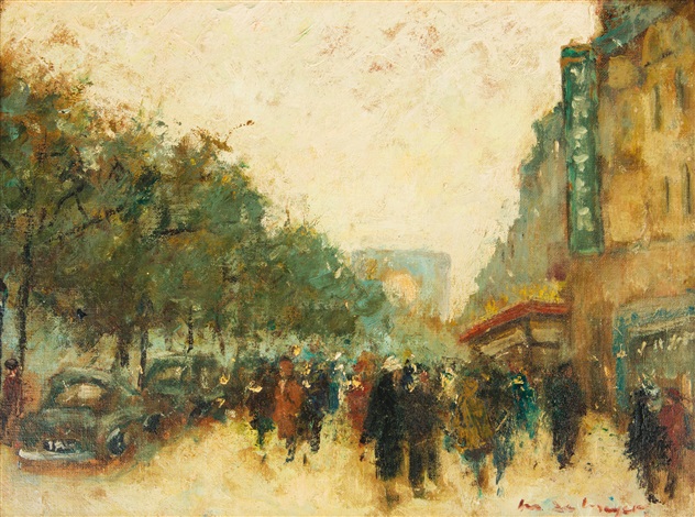 Paris Les Champs Elysees By Maurice De Meyer On Artnet