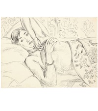 Jeune femme couchée, 1921