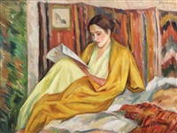 Lectură pe divan, 1934