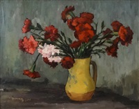 Pot with Red Carnations, 1926