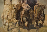 Swimming Horses