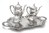 M. FRED HIRSCH CO (1920-1945) STERLING TEAPOT,...