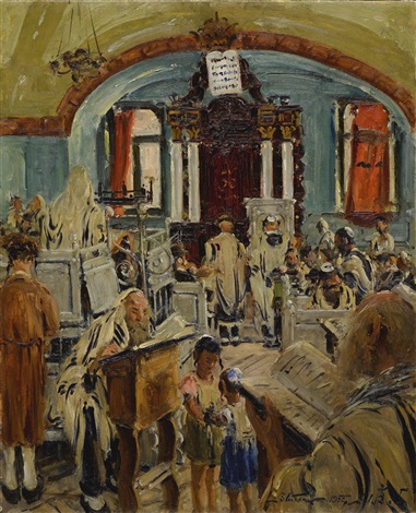 Interior Of A Synagogue By Ludwig Blum On Artnet