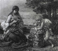 VENUS AND CUPID, 1870