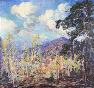landscape with mountains' by dorothea m. litzinger