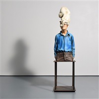Large Jack Earl Sculpture, Smoking Man, 1981