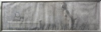 Garcon pres d'une Table et une Nue, 1996 Garcon pres d'une Table et une Nue, 1996