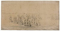 Commodore beach and admiral van Ghent attacking... Commodore beach and admiral van Ghent attacking...