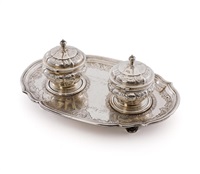 “Rosenborg” A sterling silver writing set, 1906