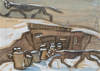 Oil Shop #2, 1961, 1961