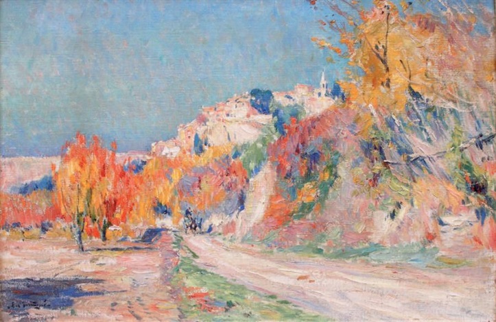 Paysage automnal by Agricol Louis Montagné on