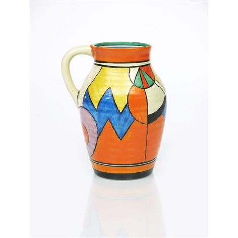 Blue W A Clarice Cliff Bizarre Single Handled Isis Vase By Clarice Cliff On Artnet