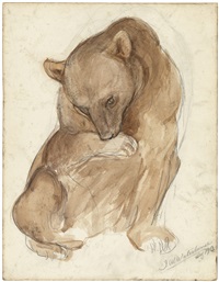A sketch of a bear, 1913