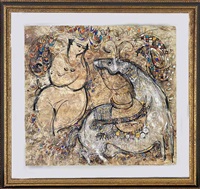 woman and horse, 1970