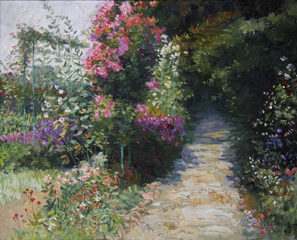 garden scene by romulo