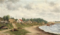 Scenery from the a fishing village near..., 1870 Scenery from the a fishing village near..., 1870