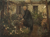 En el jardín