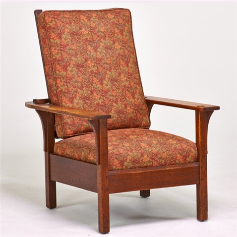 Open Arm Morris Chair Fayetteville Ny By L J G Stickley