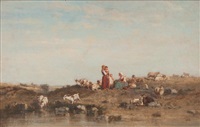 Bergère en bord de mer, 1853–1855 Bergère en bord de mer, 1853–1855