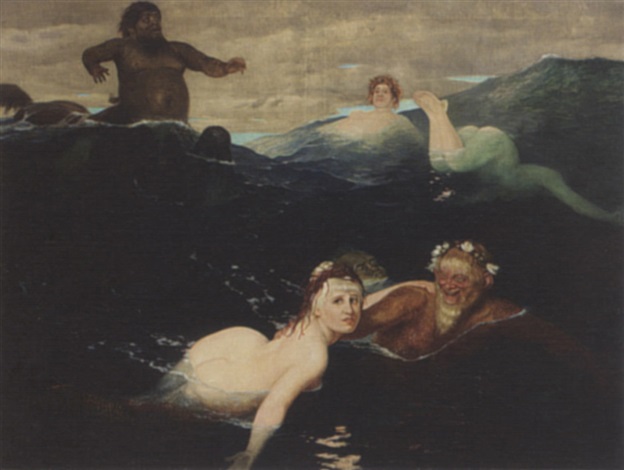 Sea Nymphs And Neptune By Arnold Bocklin On Artnet