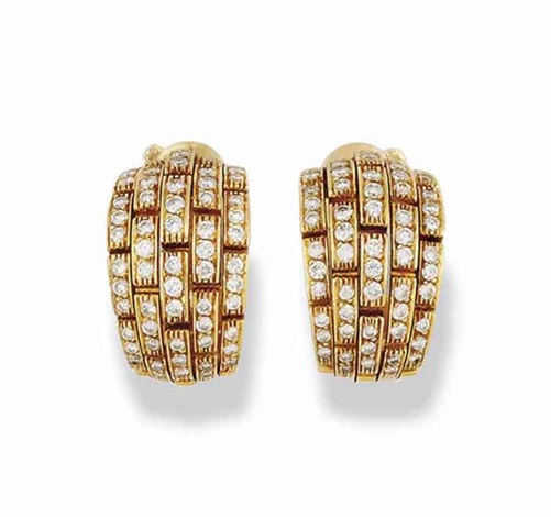 cartier maillon panthere earrings