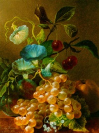 A still life with fruit and flowers, 1856–1856 A still life with fruit and flowers, 1856–1856
