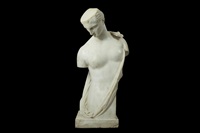 A LARGE WHITE MARBLE FIGURE OF PSYCHE OF..., 1861 A LARGE WHITE MARBLE FIGURE OF PSYCHE OF..., 1861