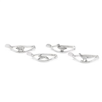 A cased set of silver animal napkin rings, 1913