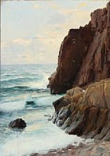 coastal scape by georg nicolaj achen